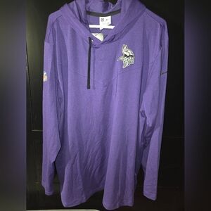 nike sideline pop performance pullover hoodie Minnesota Vikings Mens 2XL NWT